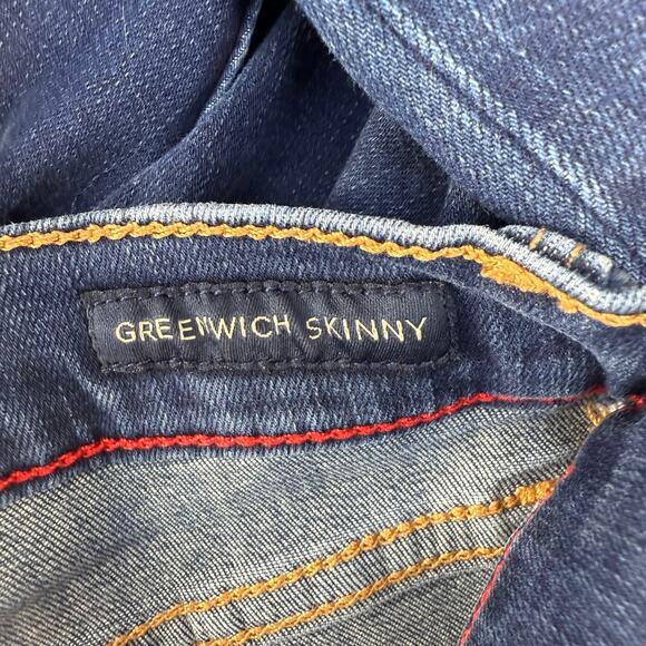 Tommy Hilfiger Jeans Women's 6 Dark Blue Greenwich Skinny Preppy Normcore - Picture 9 of 15